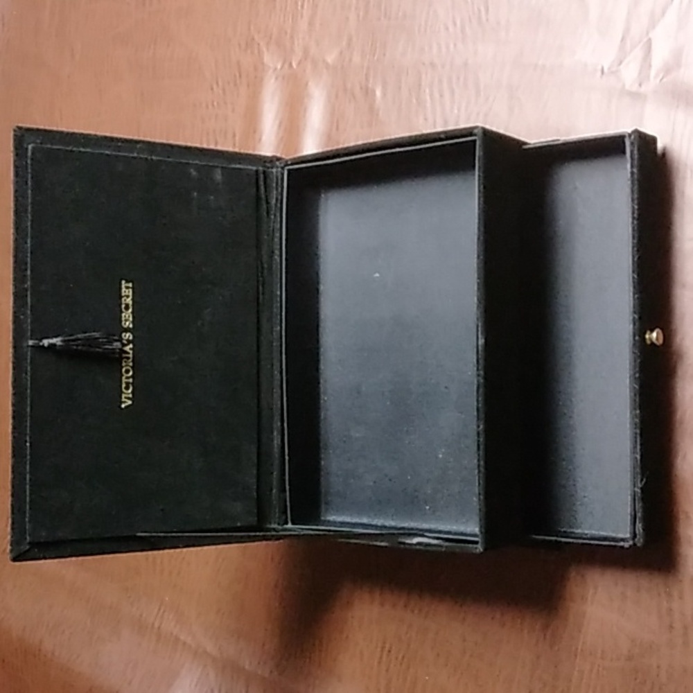 Victoria's Secret Black Velvet Jewelry Box